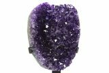 Gorgeous Amethyst Geode With Metal Stand - Uruguay #306930-1